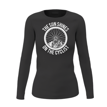 The Sun Shine On The Cyclist Women Long Sleeve Shirt